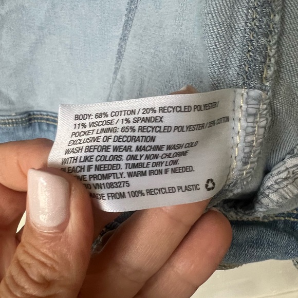 Cat & Jack Girls Denim Jacket Size XL 14/16 - Picture 6 of 8